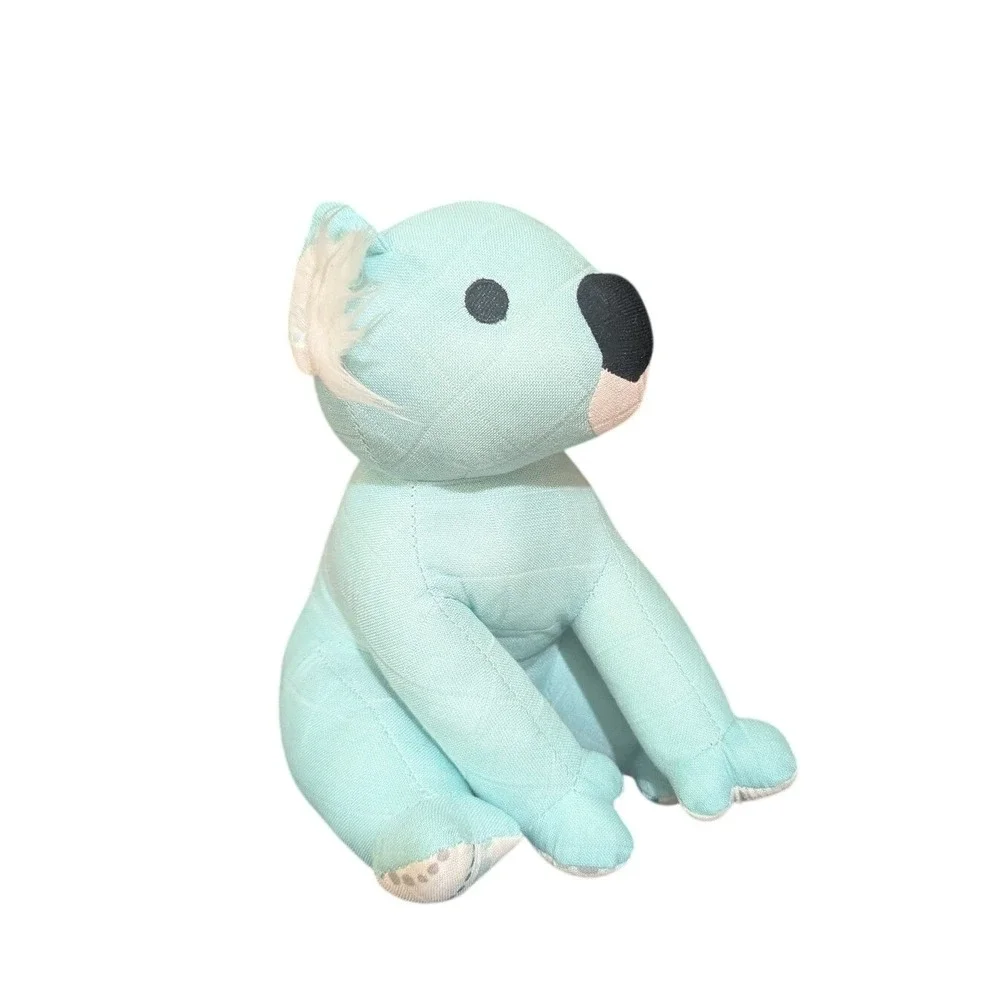 Aden + Anais Koala Plush Stuffed Animal Aqua Blue Quilted 9‎ inch
